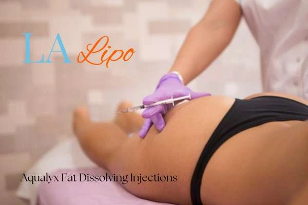 Woman having fat dissolving injections East Sussex on thighs