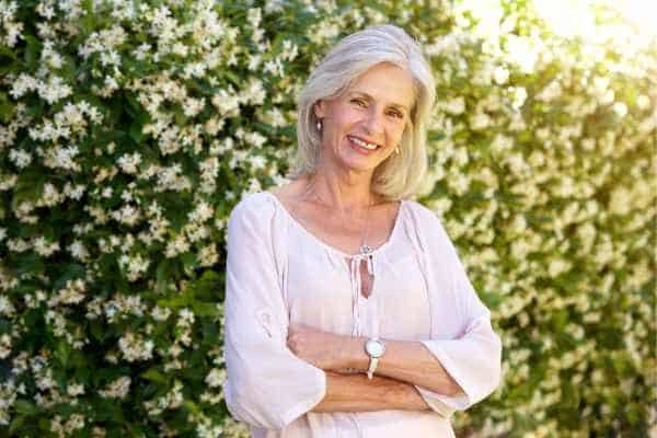Older woman happy with urinary incontinence treatment East Sussex