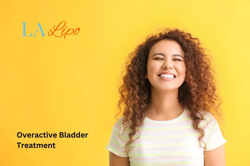 woman smiling about overactive bladder treatment East Sussex solutions